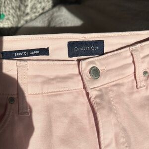 Charter Club Women's Pink Capris Jeans size 14P